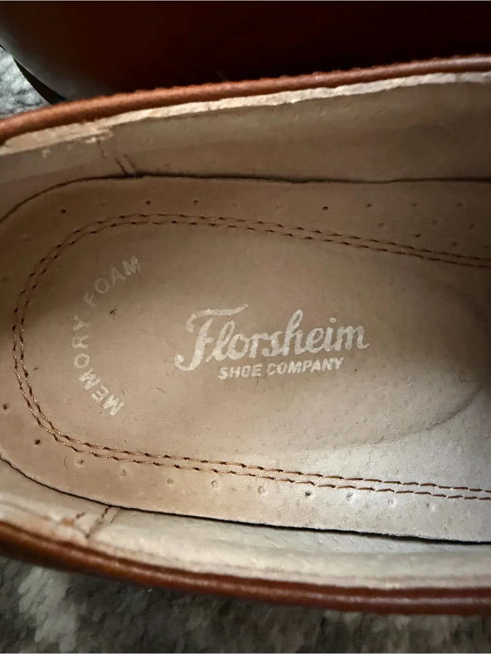 Florsheim Boys' Tan Leather Lace-Up Dress Shoes